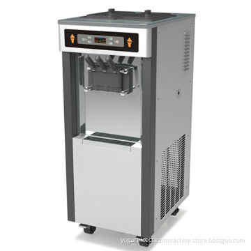 High Efficiency Commercial Ice Cream Maker, 3 Flavors 38 Liter Per Hour Soft Serve Yogurt Ice Cream Machine